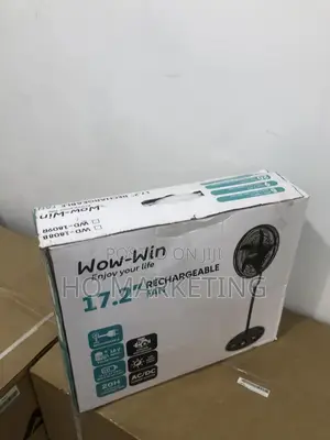 Durable Rechargeable Standing Fan 17.2''