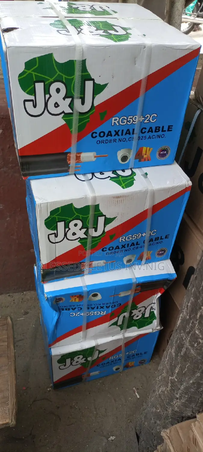 J J Rg59+Power Coaxial Cable 305M
