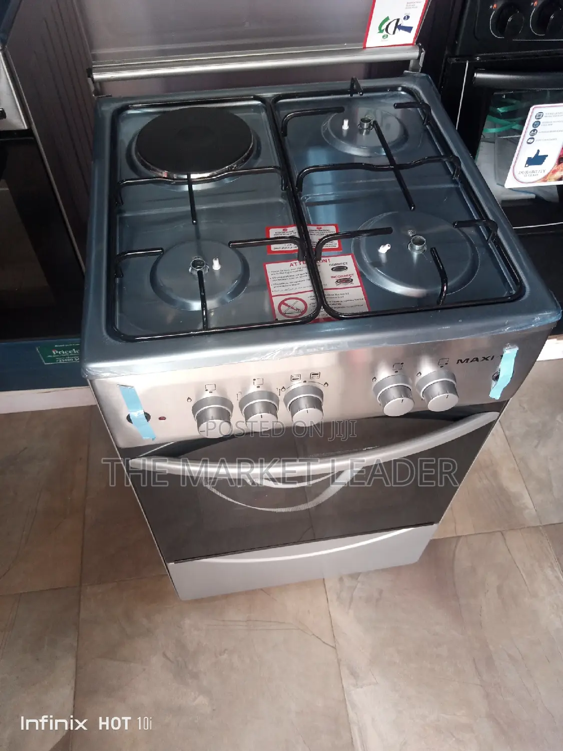 Maxi 3+1 Burners Standing Gas Cooker