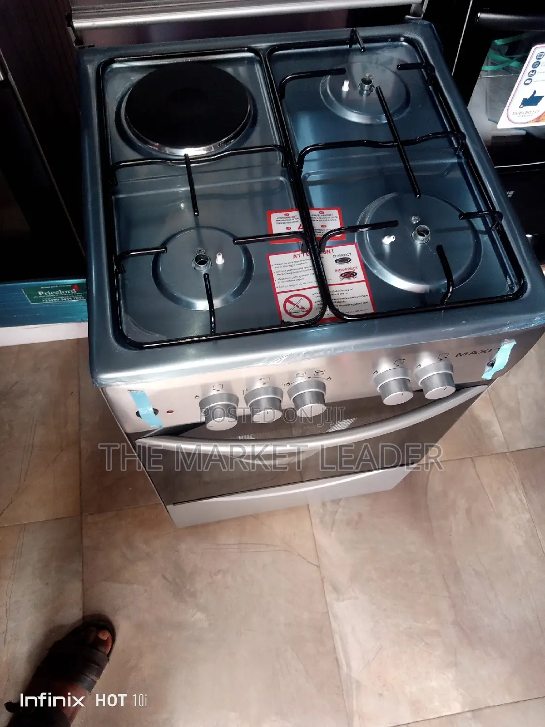 Maxi 3+1 Burners Standing Gas Cooker