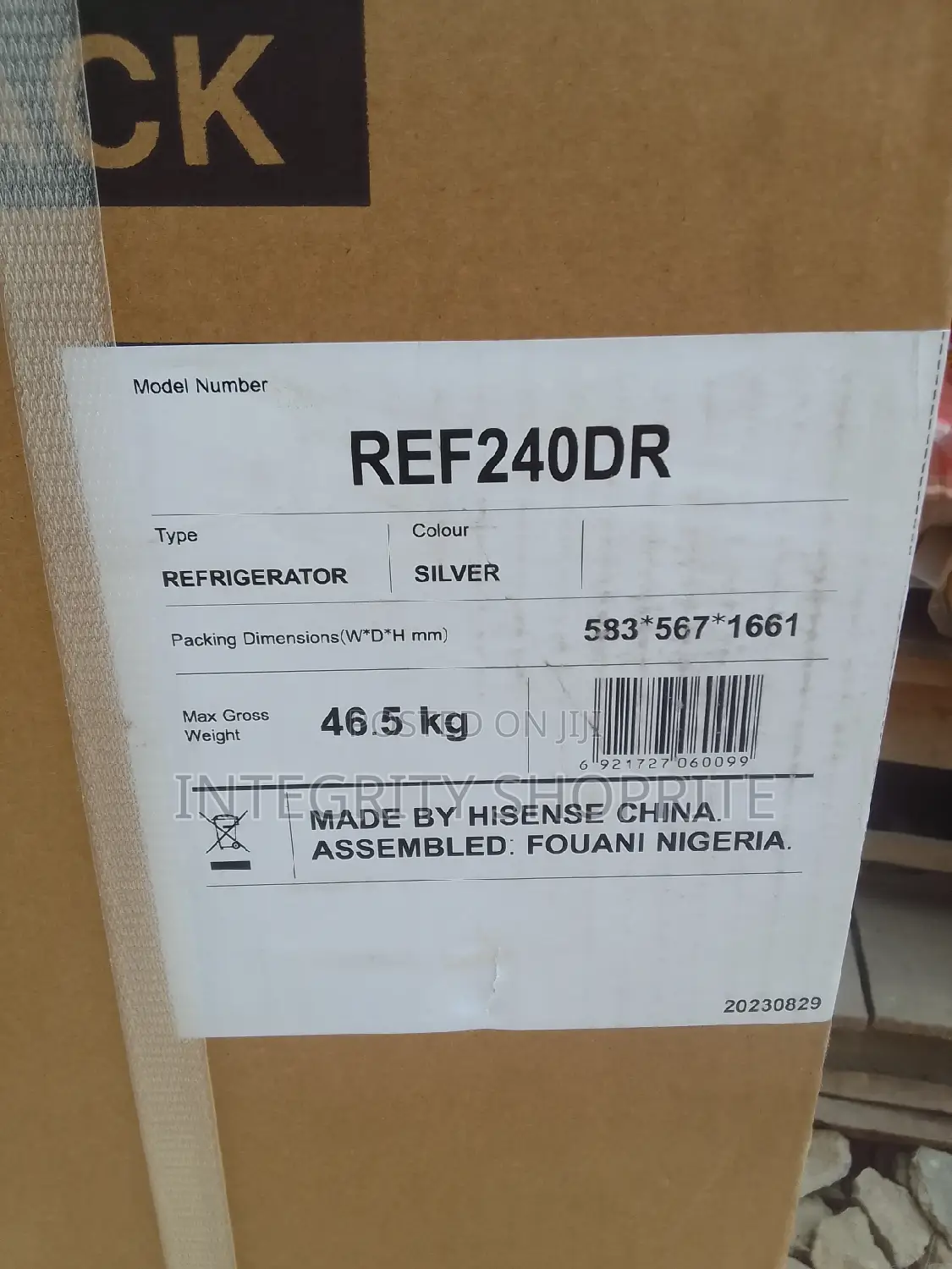 ￼
Hisense 2200L Refrigerator With Bottom Freezer