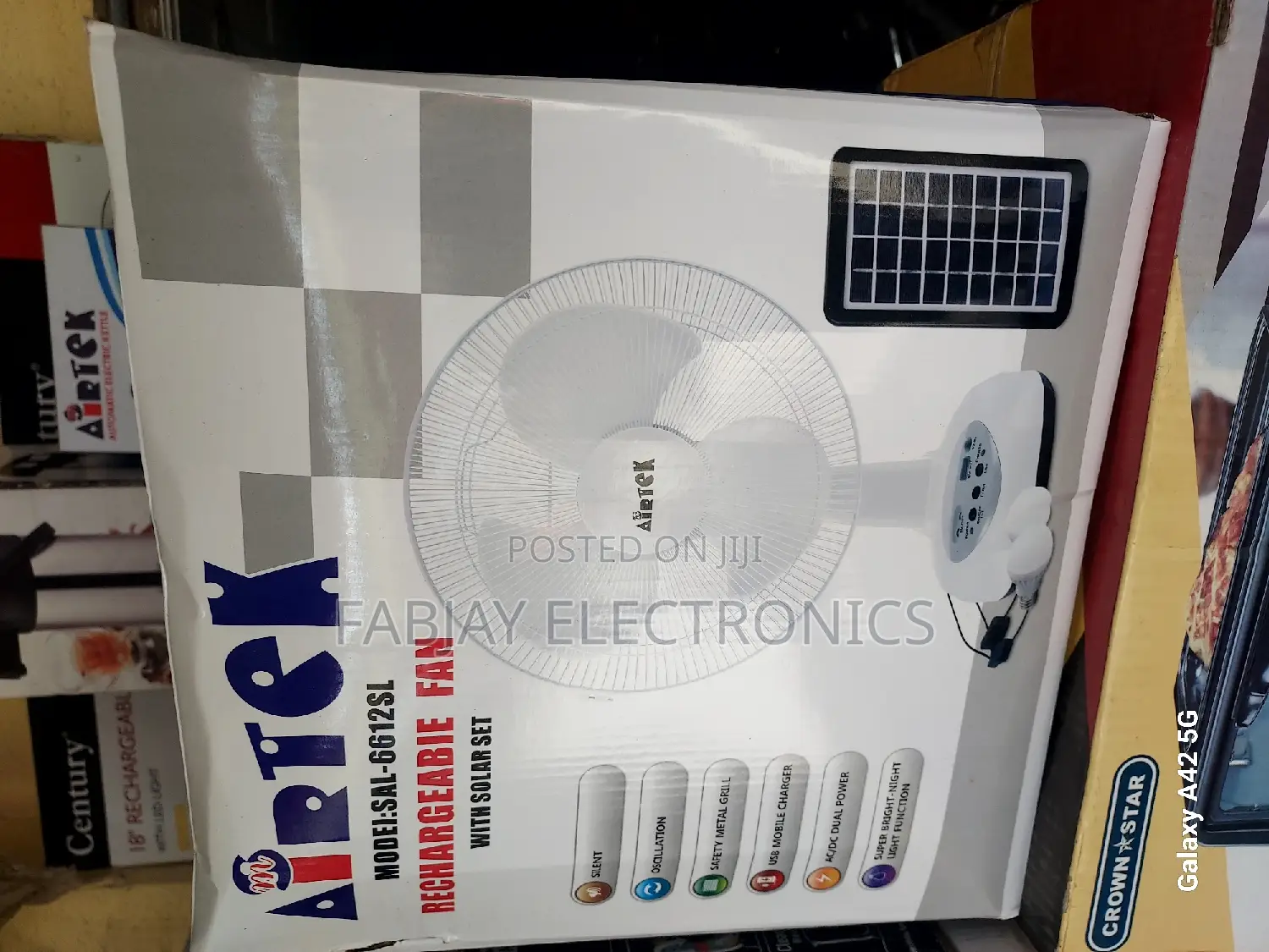 Table Rechargeable Fan
