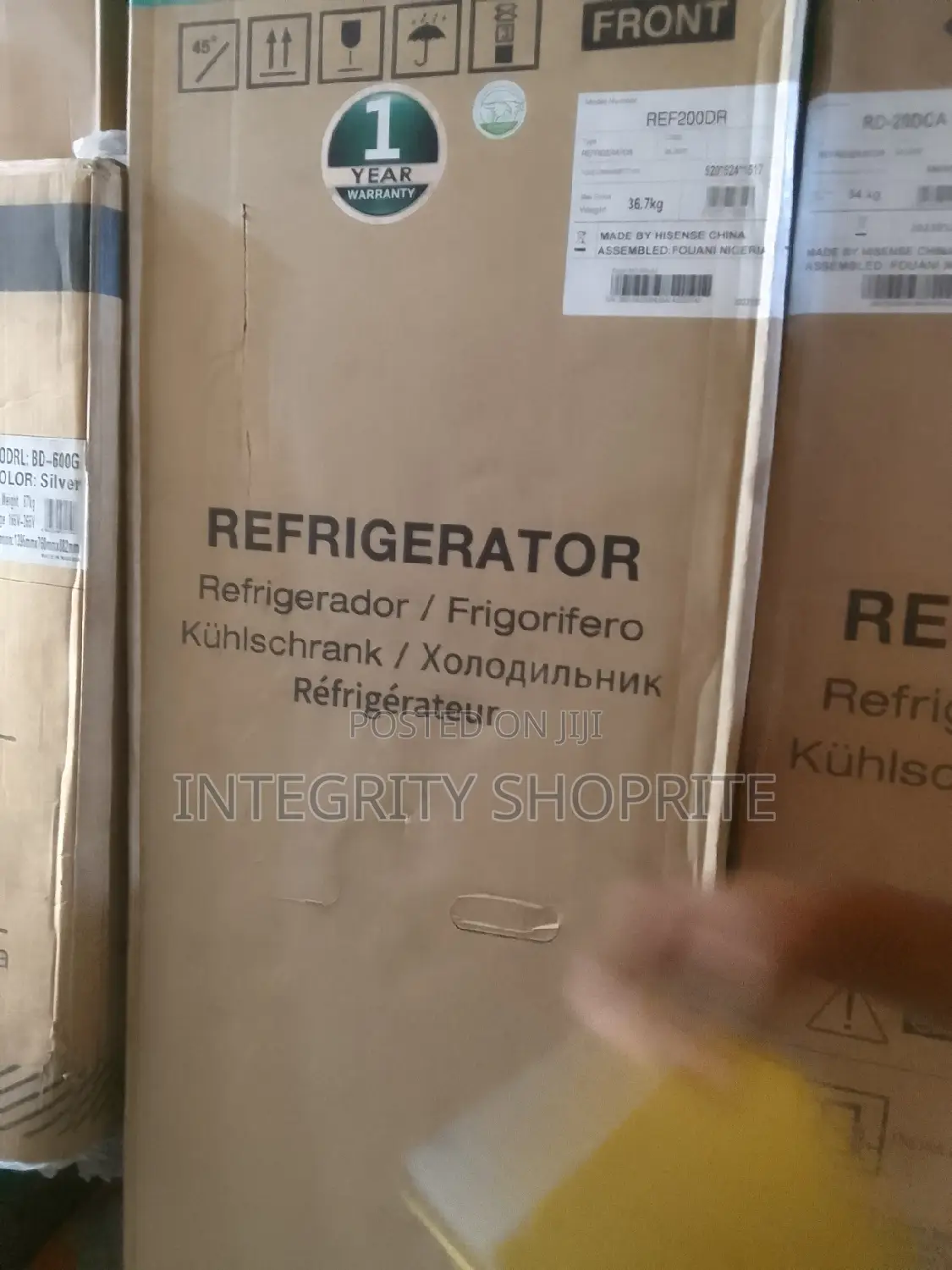 Hisense 154l Double Door Refrigerator Silver- Ref200dr