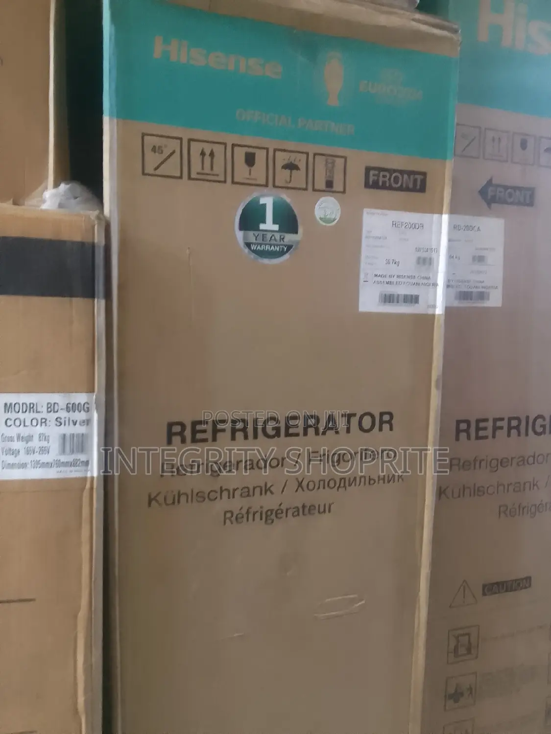 Hisense 154l Double Door Refrigerator Silver- Ref200dr
