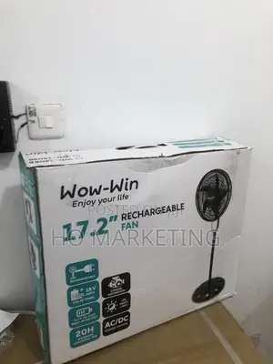 Wow Win Rechargeable Standing Fan 17.2''