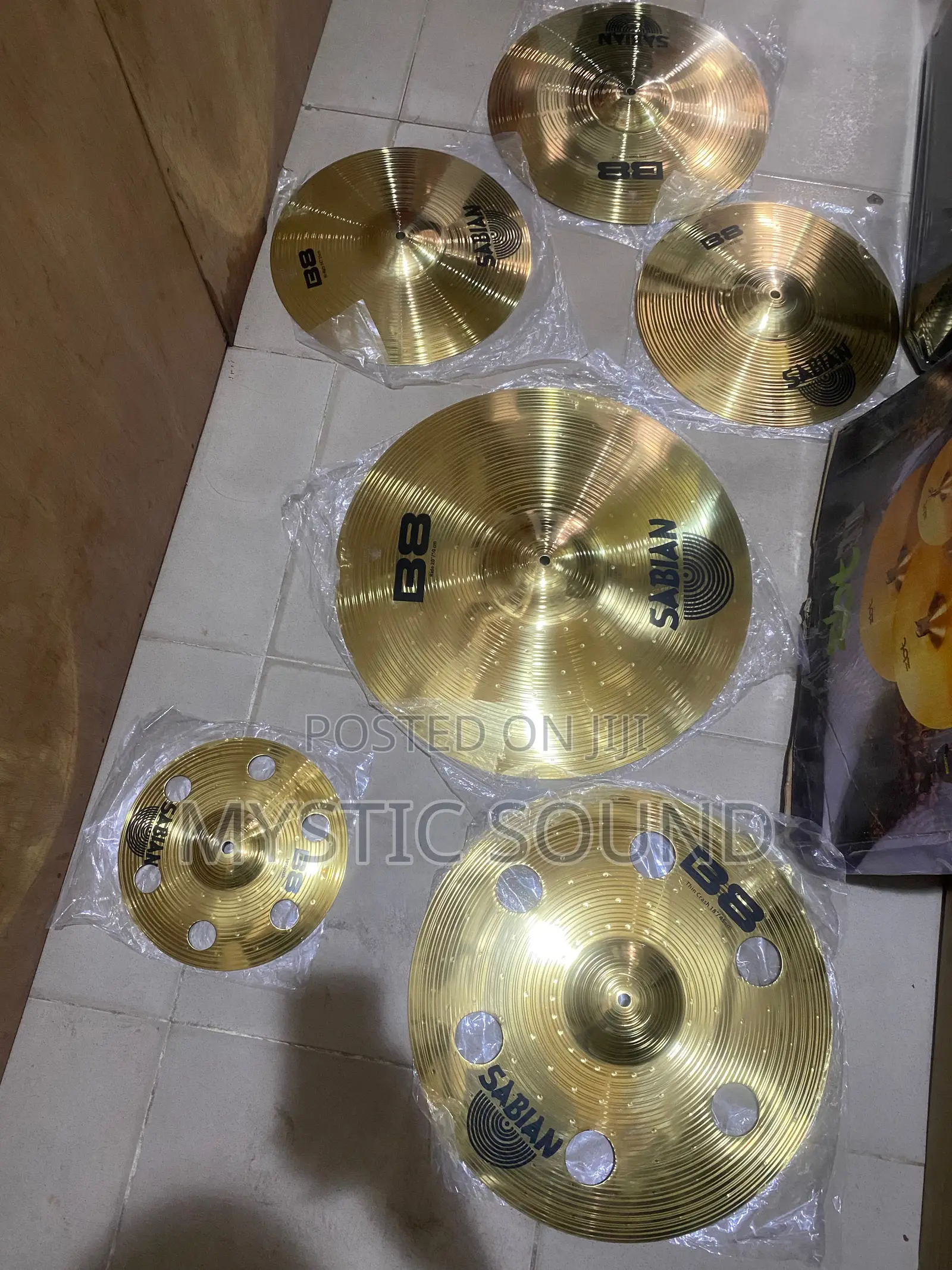 B8 Sabian Cymbals Full Set