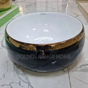 Black Gold Countertop Basin