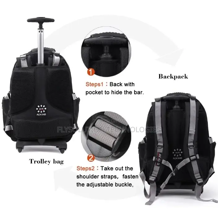 Aoking Backpack With Trolley Small