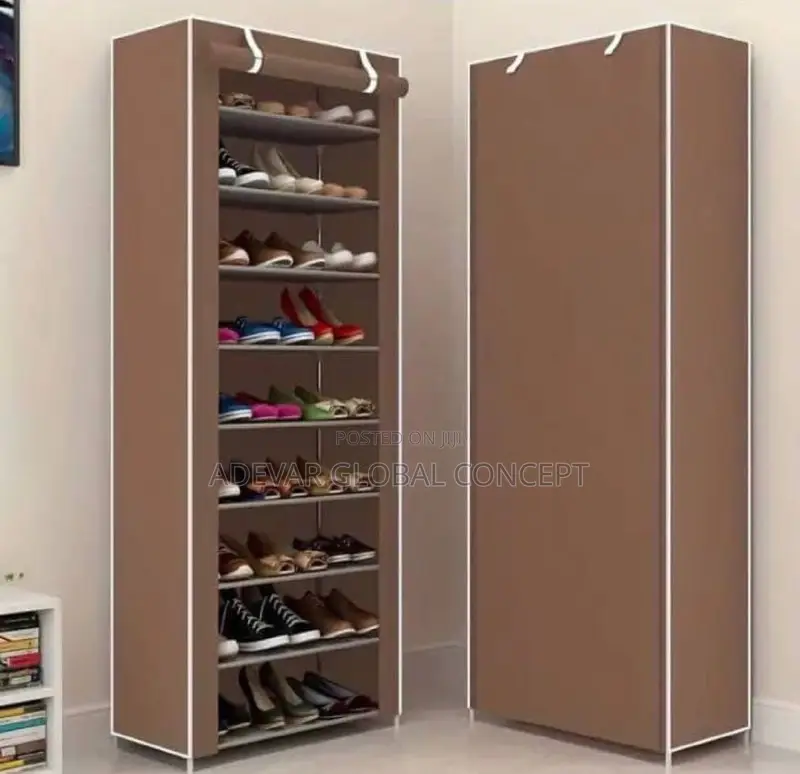 9 Layers Shoe Rack With Fabric Cover