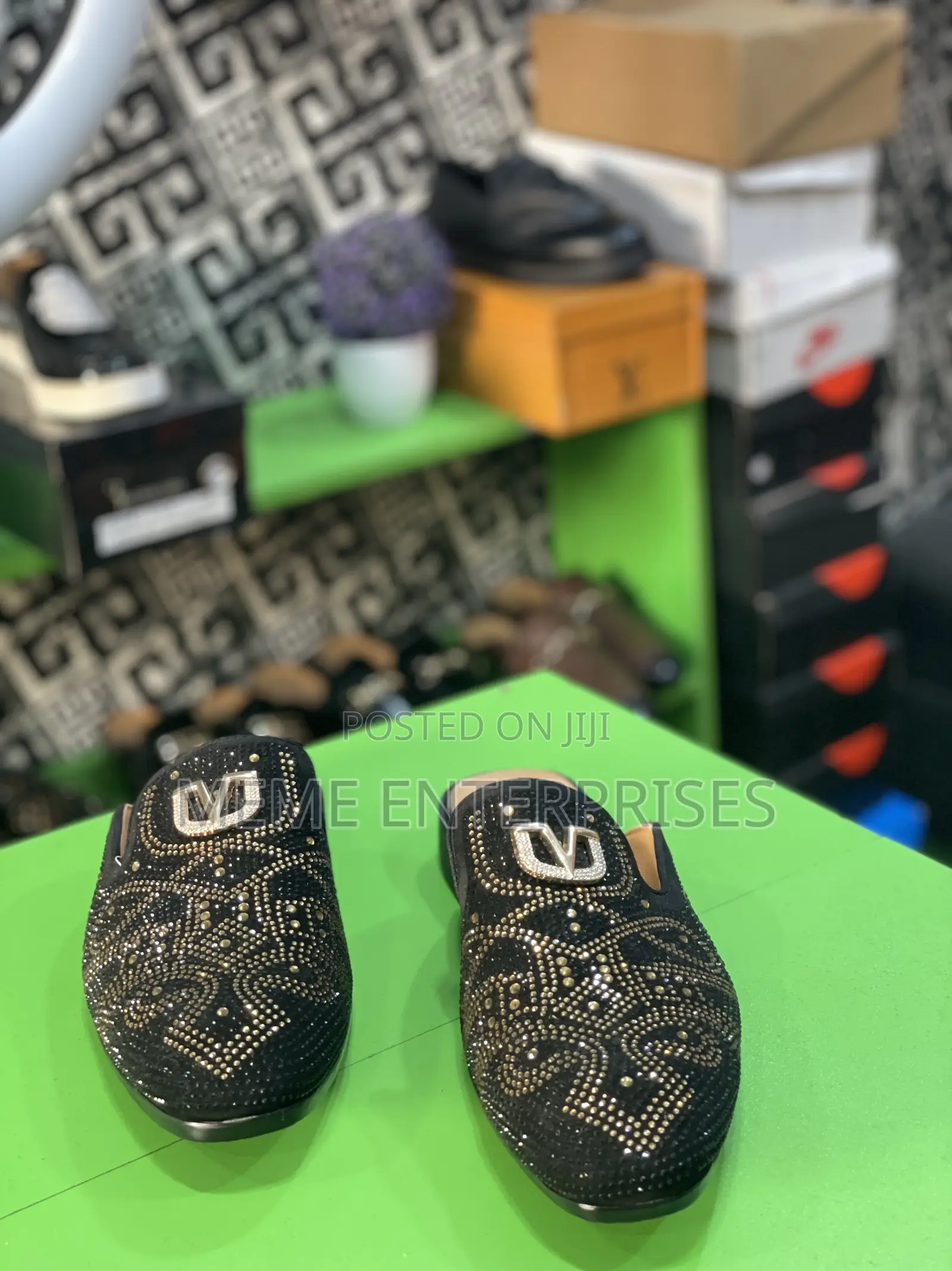 Men Half Shoe (Shiny Stones) 