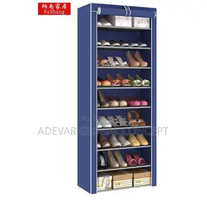 9 Layers Shoe Rack With Fabric Cover