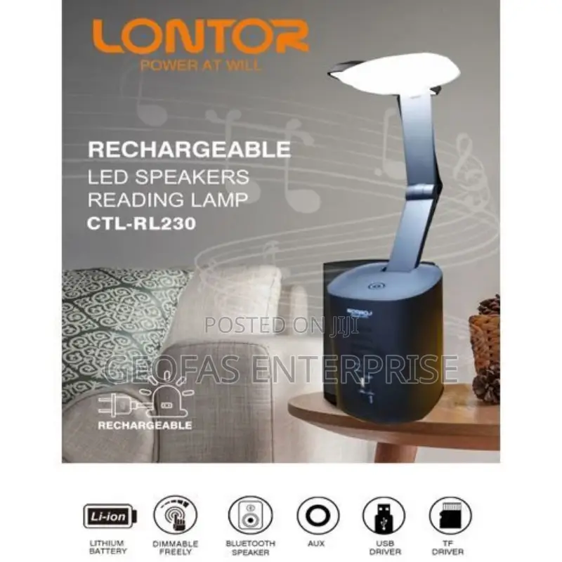 Lontor Rechargeable Led Speaker Reading Lamp RL-230