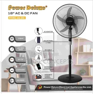 Powerdeluxe 18" AC/DC Standing Fan