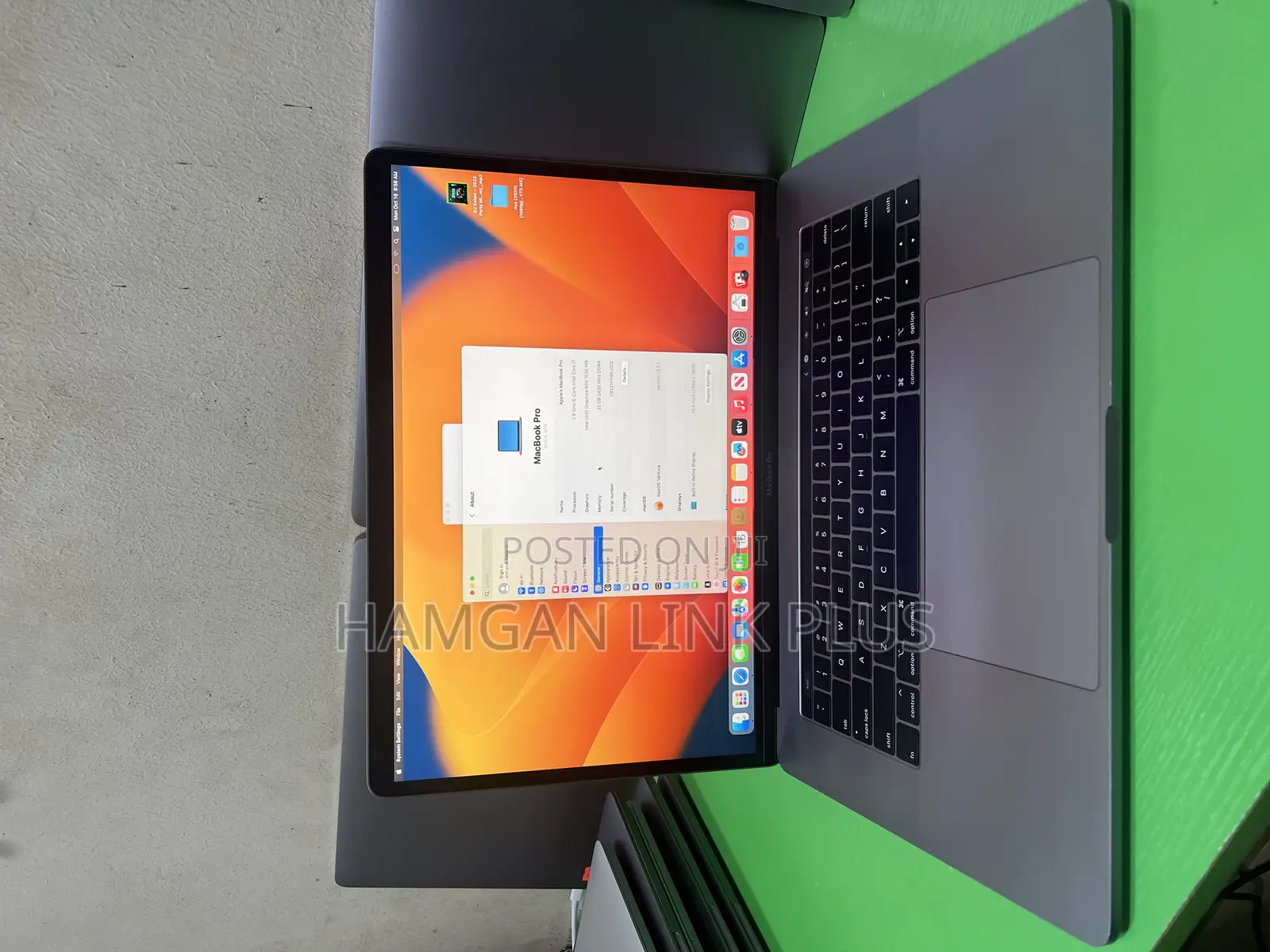 Laptop Apple MacBook Pro 2019 16GB Intel Core i9 SSD 512GB