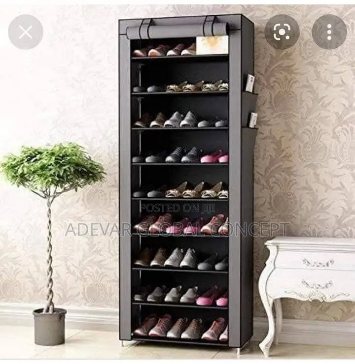 9 Layers Shoe Rack With Fabric Cover