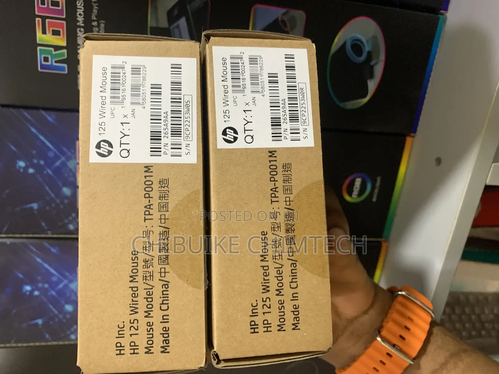 Hp 125 Wired Mouse Original