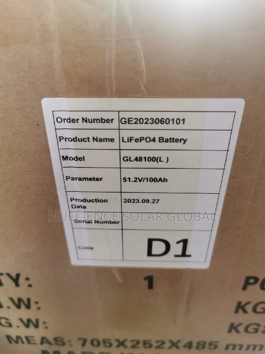 5kwh 48v v Megatank Lithium Battery
