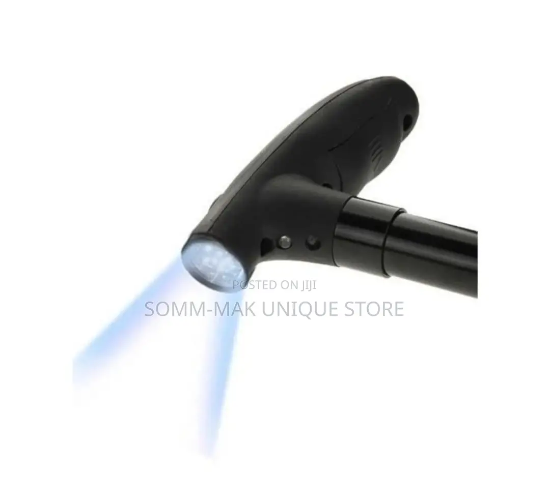 Adjustable Handle Folding Smart Cane With LED Lights Walking