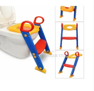 Kids Children's Foldable Toilet Trainer Kit With Ladder