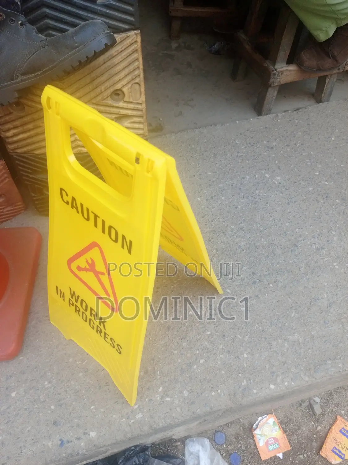 Caution Work In Progress Sign