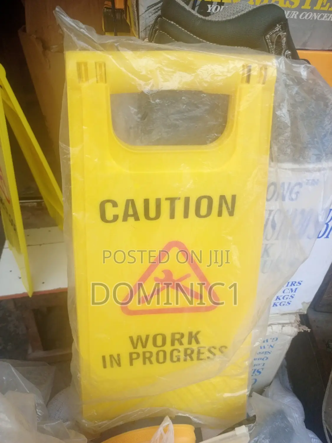 Caution Work In Progress Sign