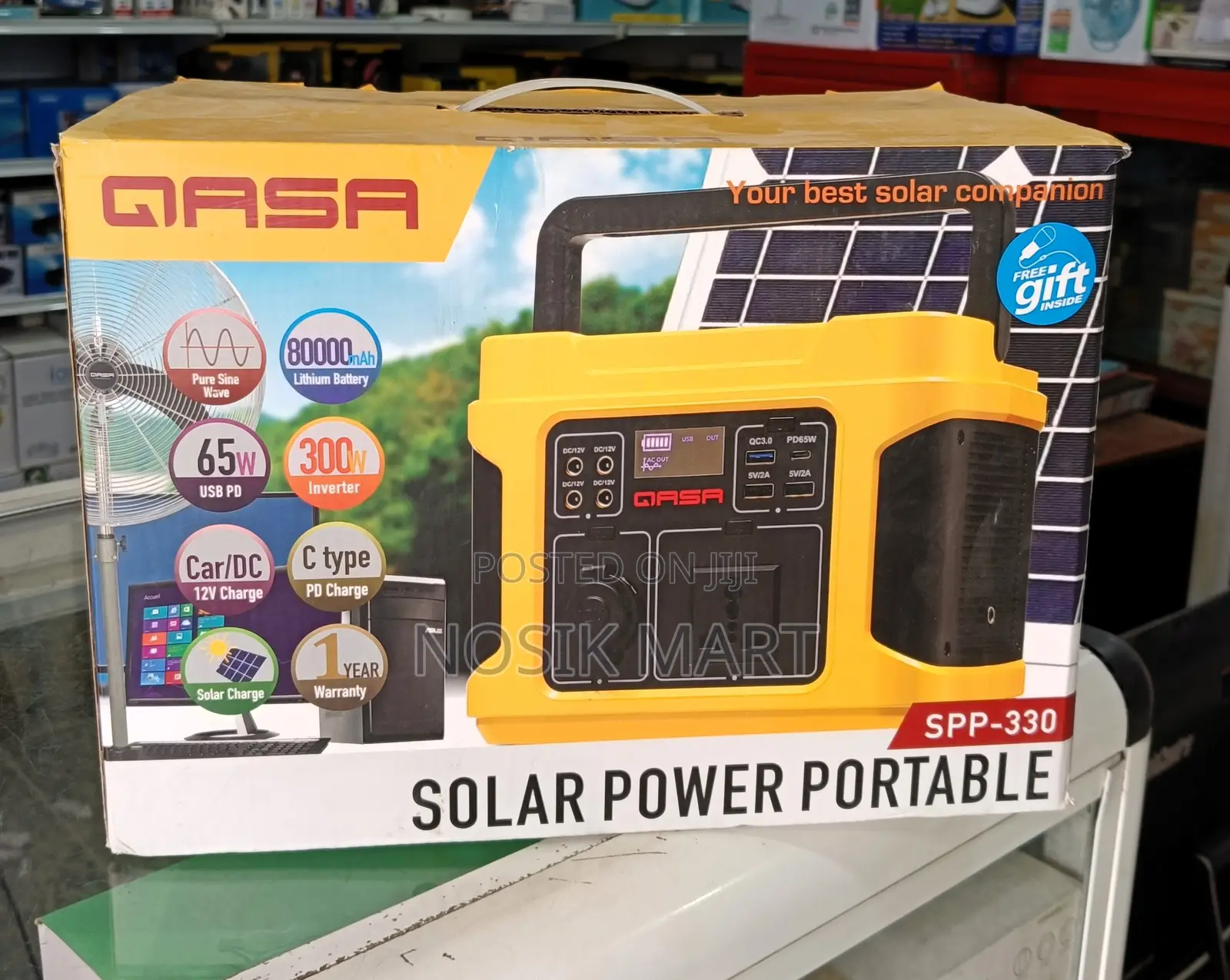 Qasa 300W Solar Portable Power Generator SPP330 in Ikeja Solar Energy, Nosik Mart Jiji.ng