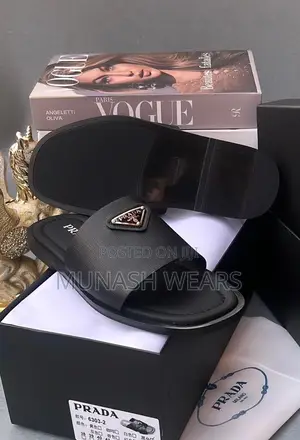 Original Leather Prada Slipers