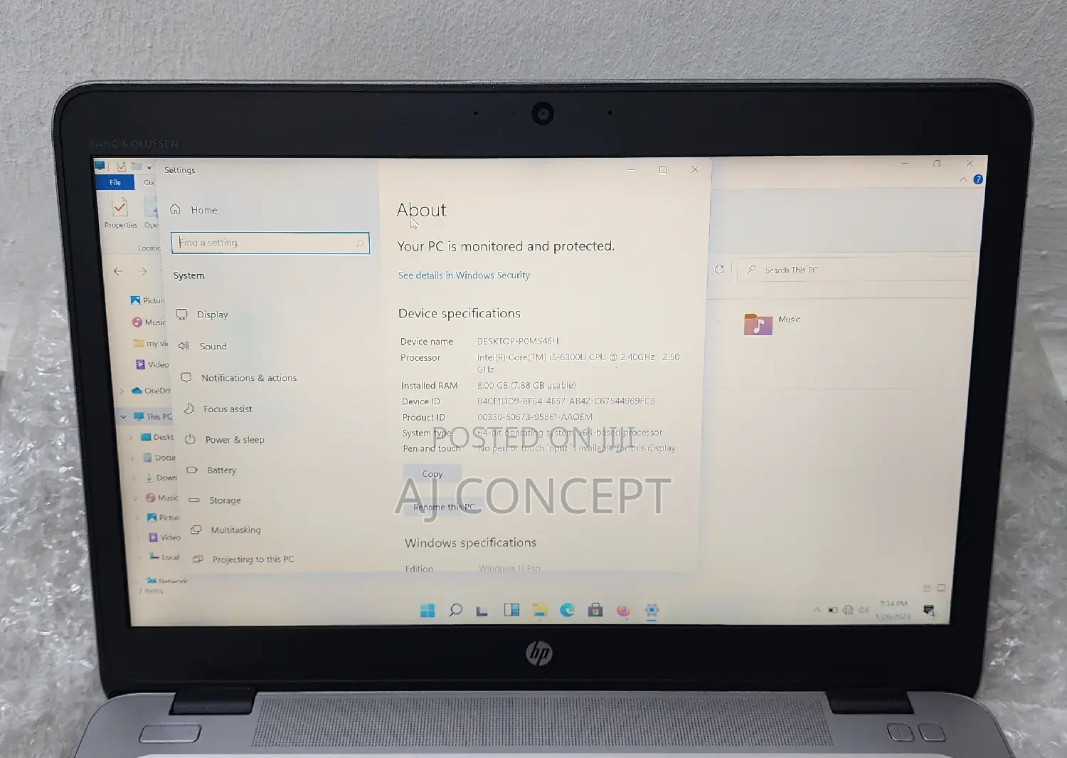 Laptop HP EliteBook 840 G3 8GB Intel Core i5 SSD 256GB