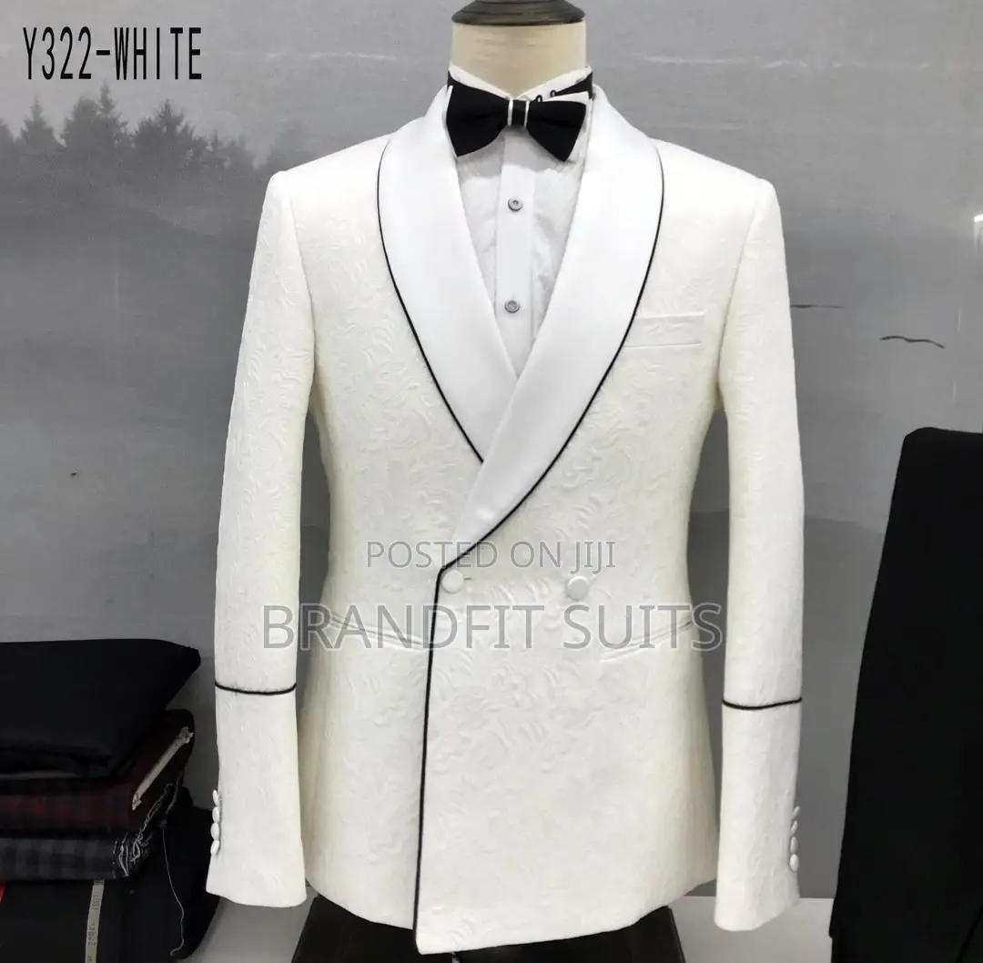 Luxury Jacquard Double Breasted Tuxedo