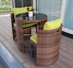 Rattan Outdoor Sofa and Table for Me and You.