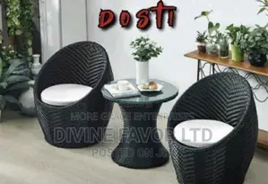 Rattan Outdoor Sofa and Table for Me and You.