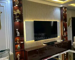 A,Classic Tvstand Floor to Ceiling