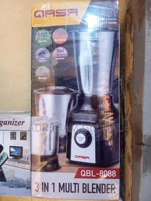 Qasa 3 in 1 Stainless Multifunctional Blender Grinder, 600w.