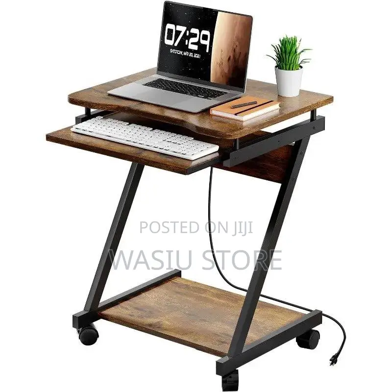 Z Shaped Laptop Table With Drawer