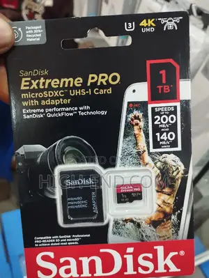 Sandisk Extreme Pro 1tb Micro SDXC Uhx-I 200mbps