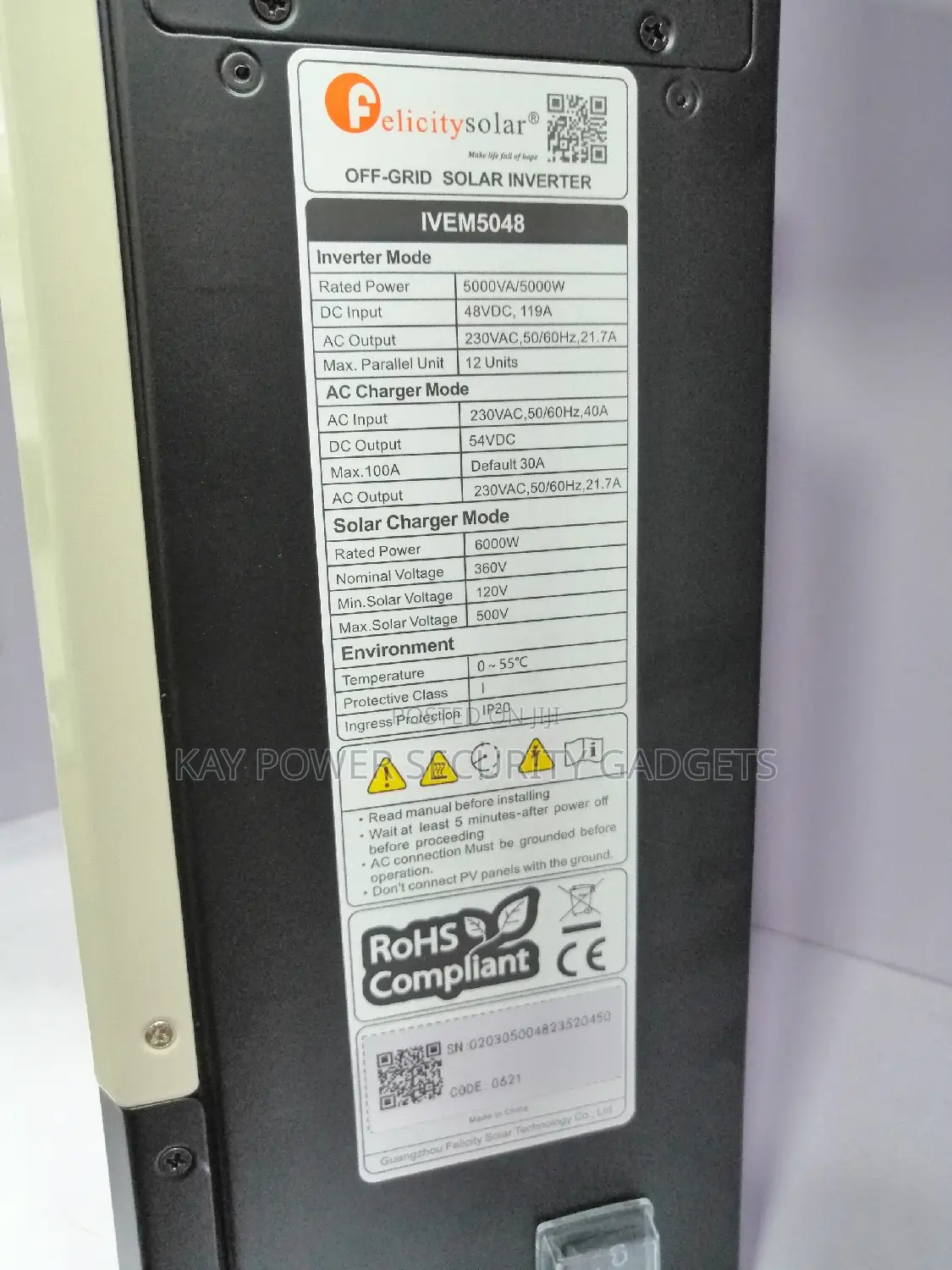 Felicity 5kva Solar Inverter