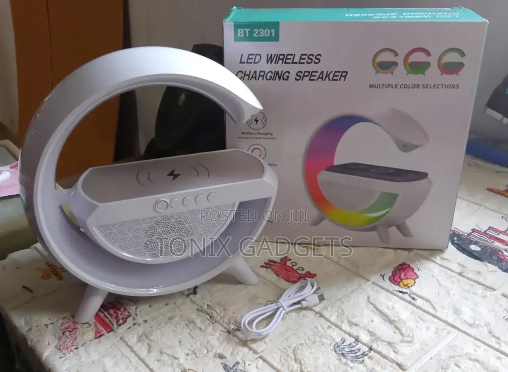 Multifunctional LED Lamp -wireless Charger+Bluetooth Speaker