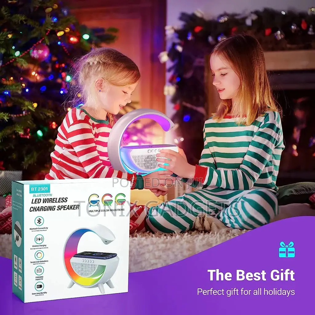 Multifunctional LED Lamp -wireless Charger+Bluetooth Speaker