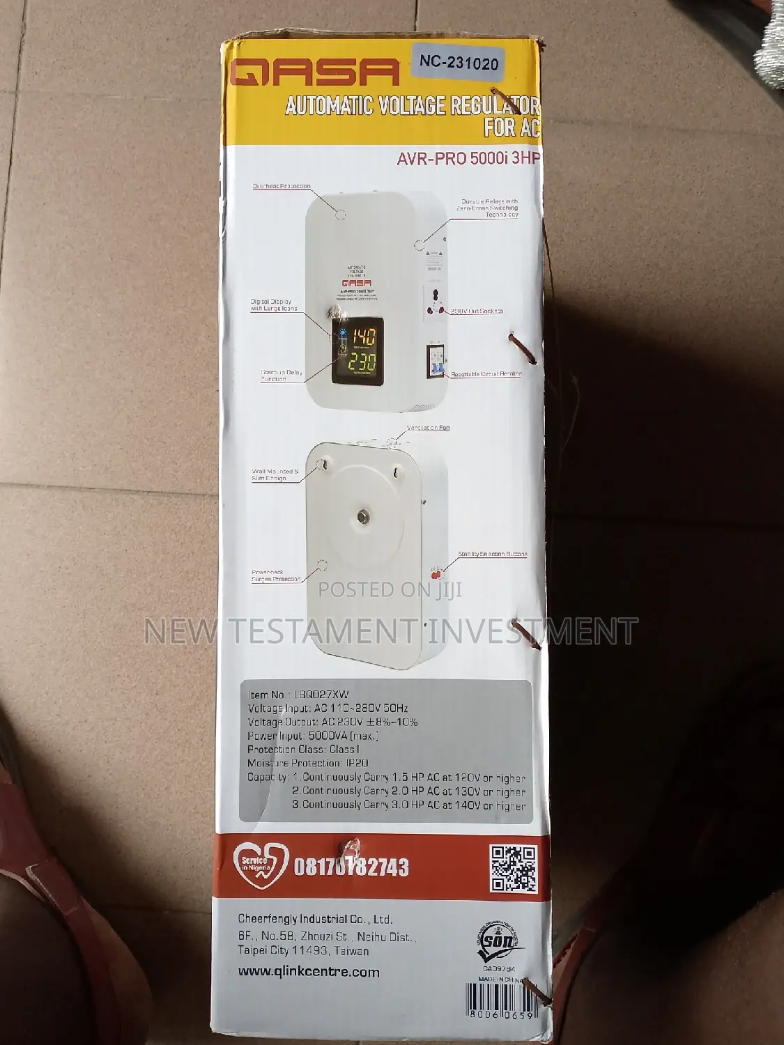 GASA Automatic Voltage Regulator Stabilizer AVR-PRO 5000i