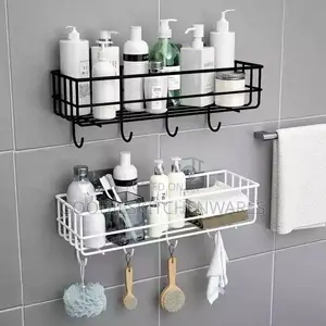 Wall Mounted Bathroom Storage With Hanger