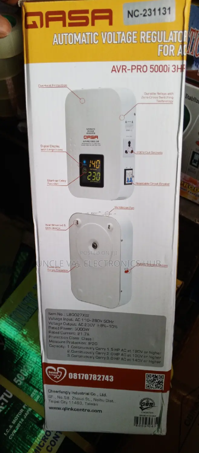 Qasa Wall Mountable Voltage Stabilizer 5000w