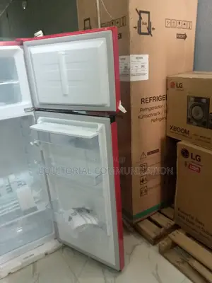 Original Double Door Hisense Refrigerator (Red)