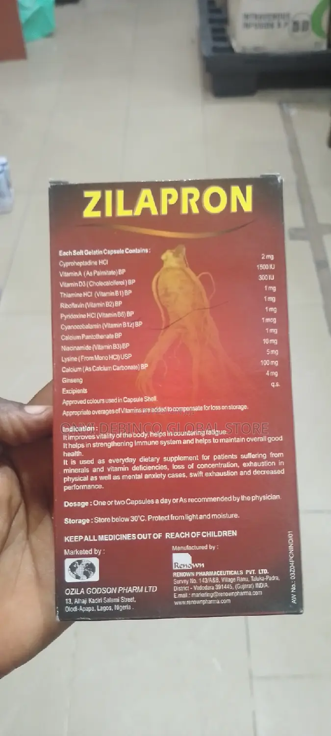Gain Weight Within 2 Weeks With Zilapron Multivitamin 60caps