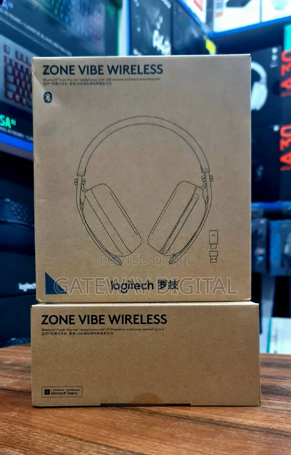 Logitech Zone Vibe Wireless Bluetooth Headset - Black