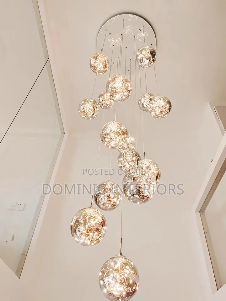 Led Gypsophila Spiral Staircase Lighting