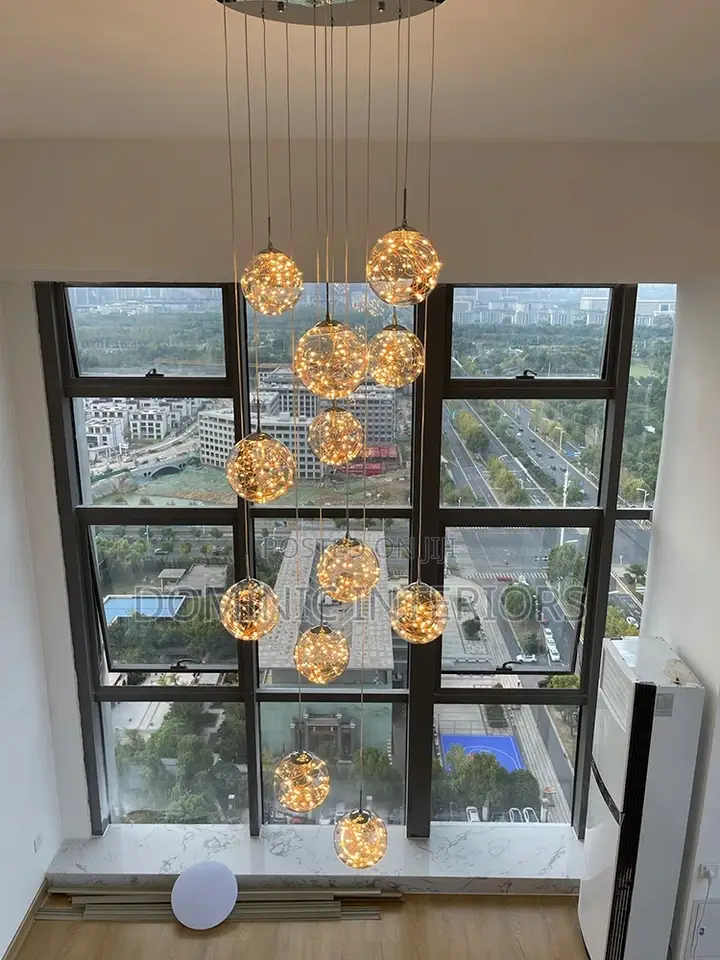 Led Gypsophila Spiral Staircase Lighting