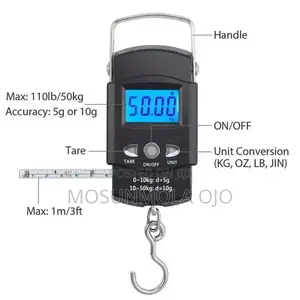 LCD Portable Digital Electronic Luggage Scale
