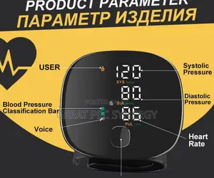 Rechargeable Wrist Blood Pressure Monitor