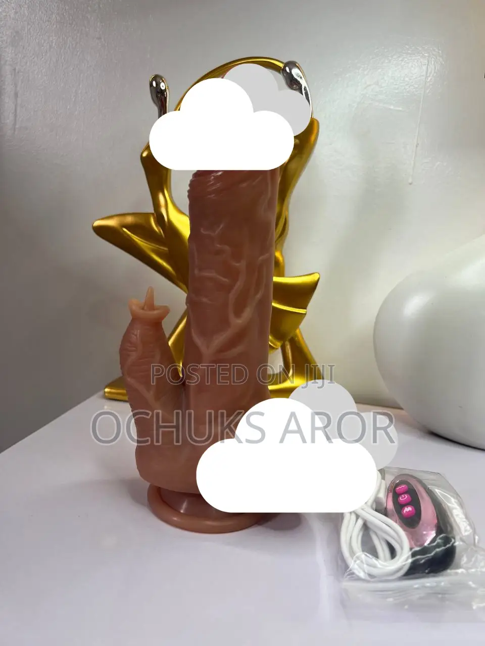 Telescopic Rabbit Dildo Vibrator With Remote Control