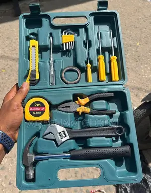16pcs Tool Box Set-
Plier,Hammer,Screwdrivers,Measuring Tape